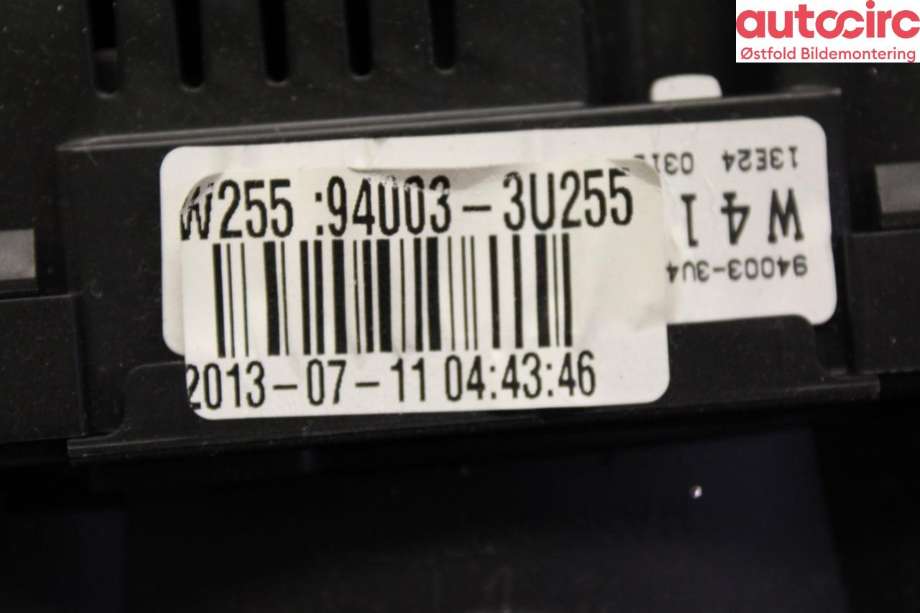 Instrumentpanel til Kia Sportage 2010-2016 (Type III)  (KIA|940033U255|)