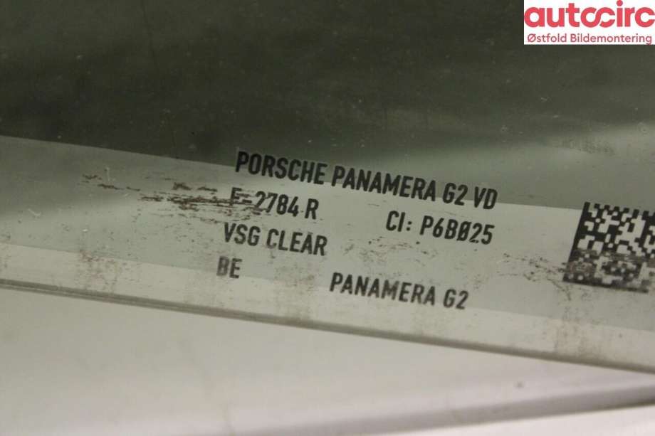 Siderute høyre foran til Porsche Panamera 2017-->> (Type II) (971) (971) (PORSCHE|971 845 020 A|971 845 020 C|)