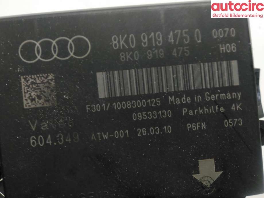 Styreenhet elektrisk parkbrems (EPB - Electric Parking Brake) til Audi Q5 2008-2012 (Type I, Fase 1)  (AUDI|)