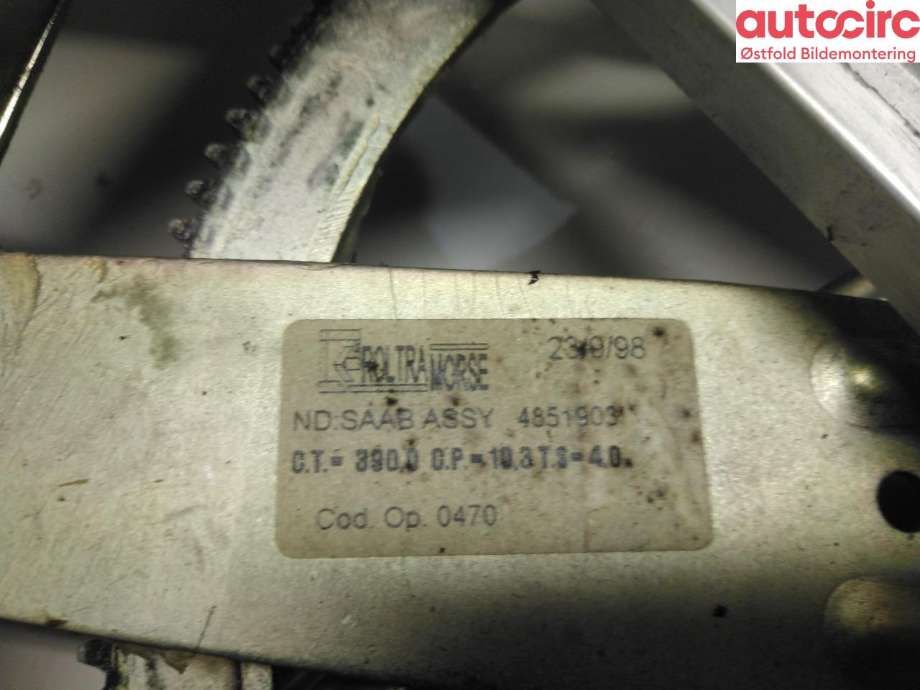 Ruteheis høyre bak til Saab 9-3 1998-2002 (Type I) (SAAB|)