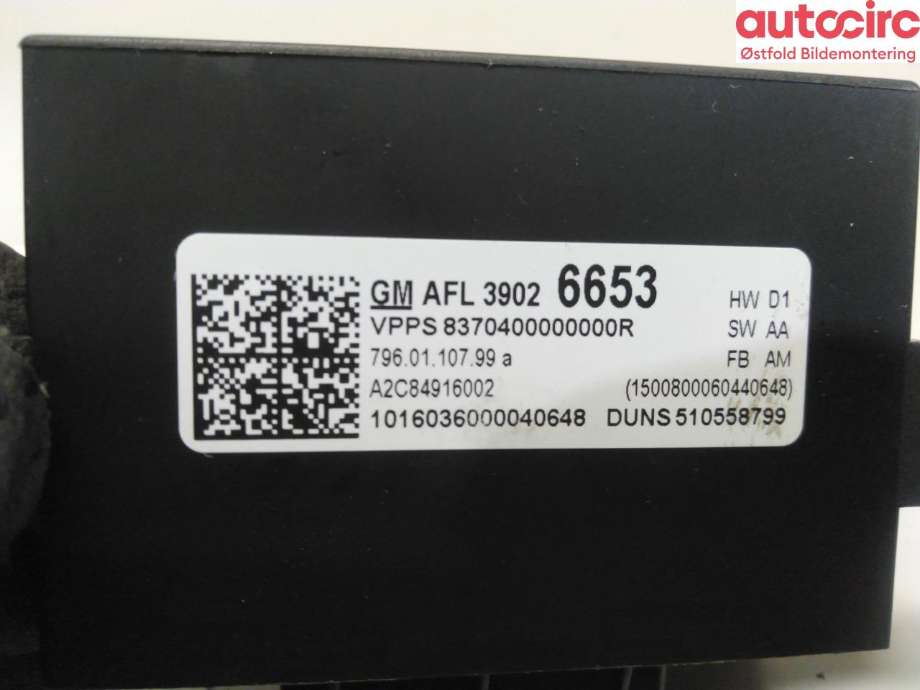 Styreenhet diverse til Opel Astra K 2015-->>  (OPEL|39026653|)