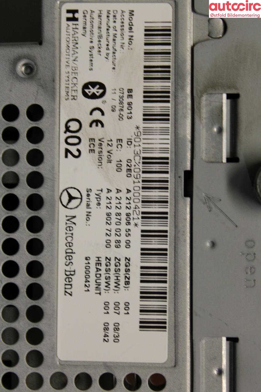 Bilstereo navigasjon til Mercedes E-Klasse 2009-2013 (Fase 1) (W212) (W212) (MERCEDES|)