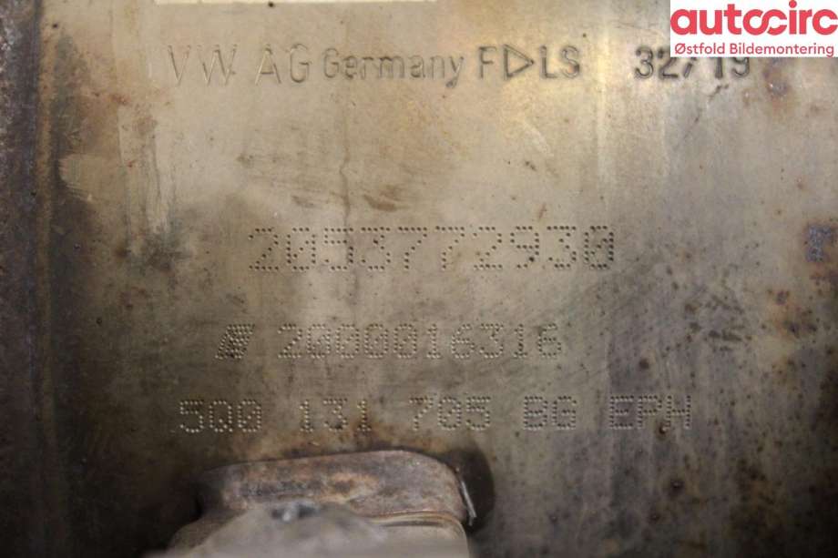 Partikkelfilter til VW Caddy 2015-2020 (Type III, Fase 3)  (VOLKSWAGEN|04L 131 678 PX|)