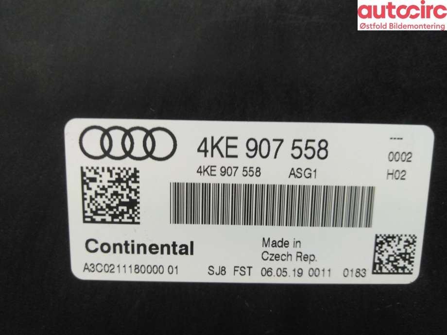 Styreenhet diverse til Audi e-tron 2018-->>  (AUDI|4KE 907 558 C|4KE907558)