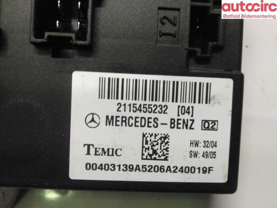 Styreenhet diverse til Mercedes CLS 2004-2010 (C219) (C219) (MERCEDES|A 211 545 52 32|)