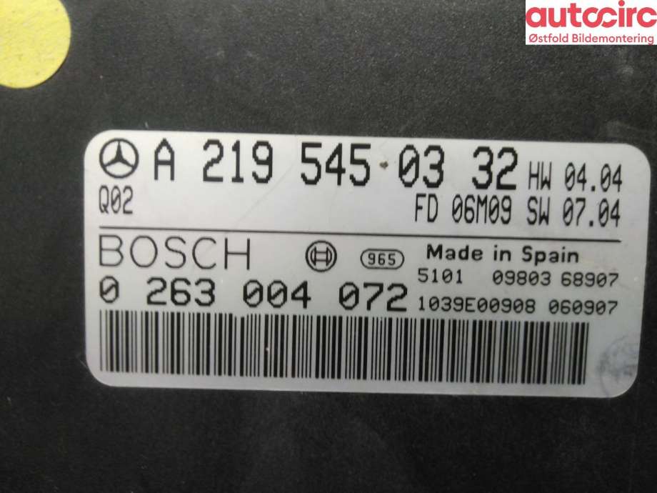 Styreenhet parkering til Mercedes CLS 2004-2010 (C219) (C219) (MERCEDES|A 219 545 03 32|)
