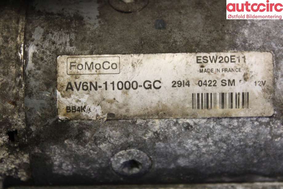 Starter diesel til Ford Transit Connect 2013-2018 Type II, Fase 1 (FORD|2033247|)