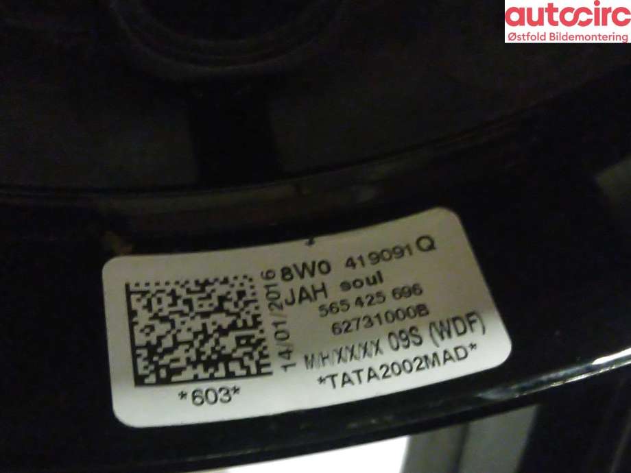 Ratt til Audi A4 2015-2019 (Type V, Fase 1) (B9) (B9) (AUDI|8W0 419 091 Q|)