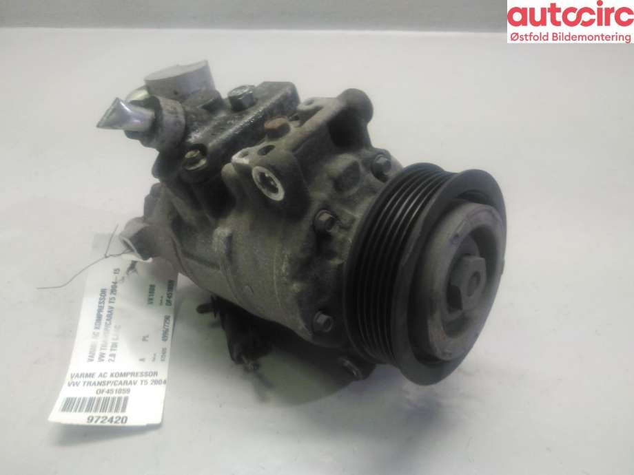 Aircondition kompressor til VW Transporter / Caravelle 2009-2015 (Fase 2) (T5) (T5) (VOLKSWAGEN|7E0 820 803 G|)