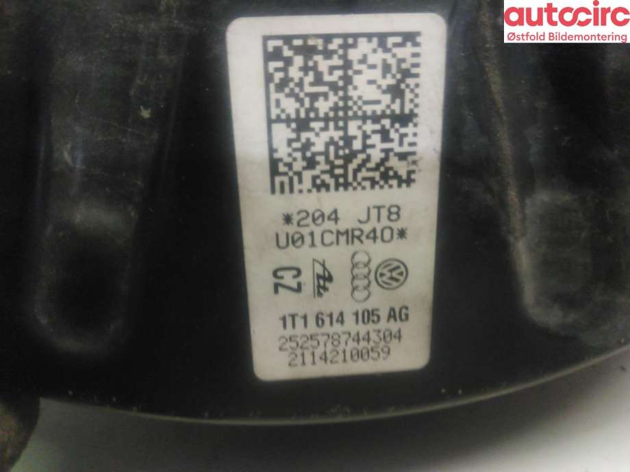 Bremsekraft-forsterker til VW Caddy 2010-2015 (Type III, Fase 2)  (VOLKSWAGEN|1T1 614 106 E|)