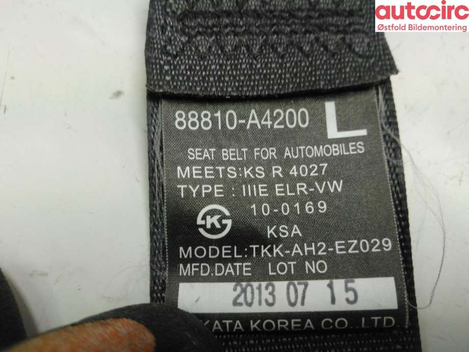 Airbag beltestrammer til Kia Carens 2013-2018 Type III (Kia Karens 1,7 CRDI|88810A4200WK|)