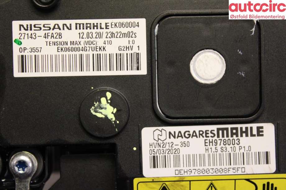Varmeapparat register til Nissan NV200 2010-2019  (NISSAN|271434FA2B|)