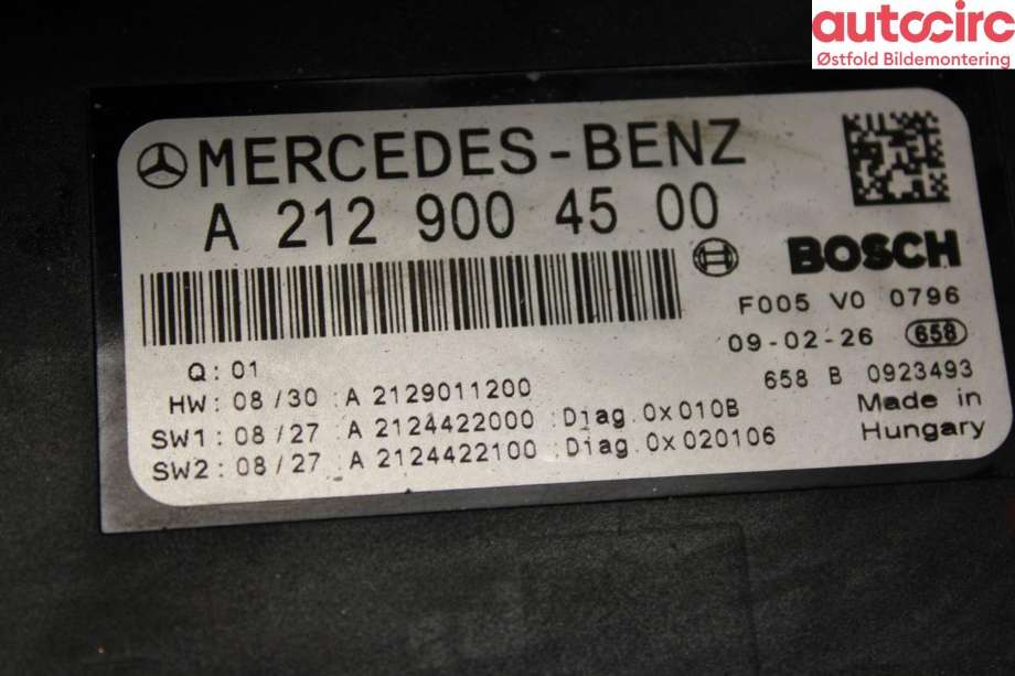 Sikringsboks til Mercedes E-Klasse 2009-2013 (Fase 1) (W212) (W212) (MERCEDES|)