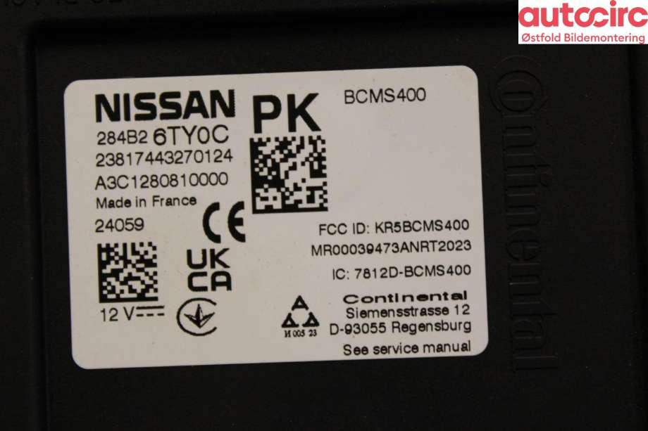 Styreenhet comfort (BCM) til Nissan Ariya 2022-->>  (NISSAN|)