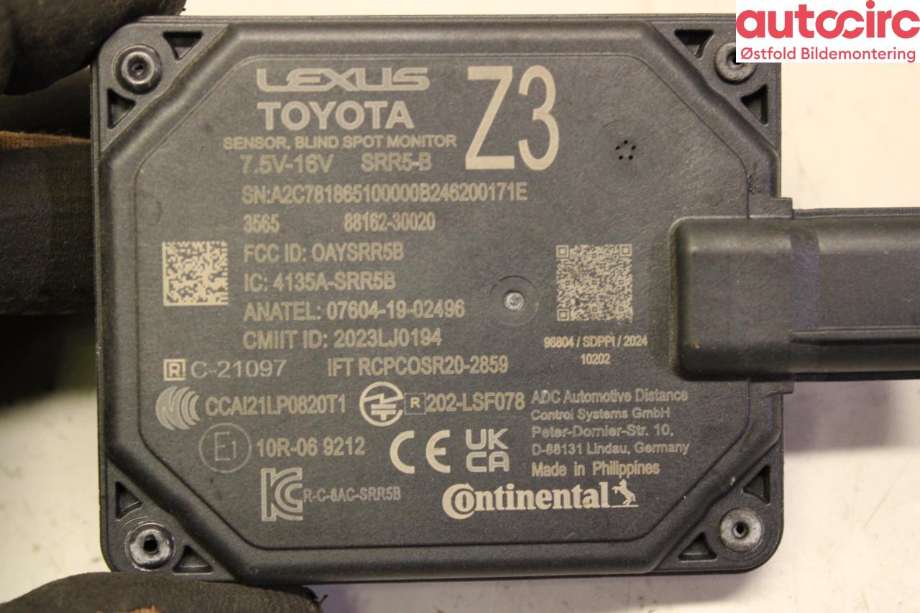 Sensor radar til Toyota bZ4X 2022-->> (TOYOTA|8816250021|)