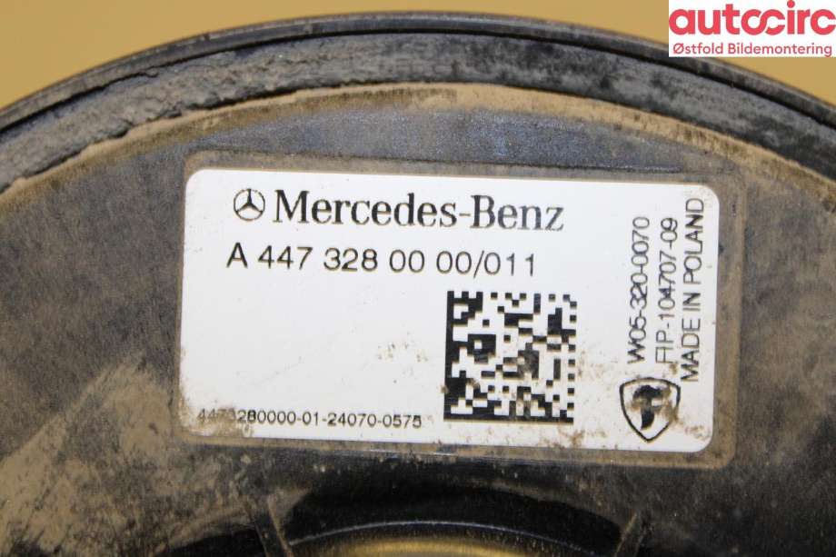 Fjær foran nivå luftpute/belg til Mercedes Vito 2014-->> (W447) (W447) (MERCEDES|A 447 328 00 00|)