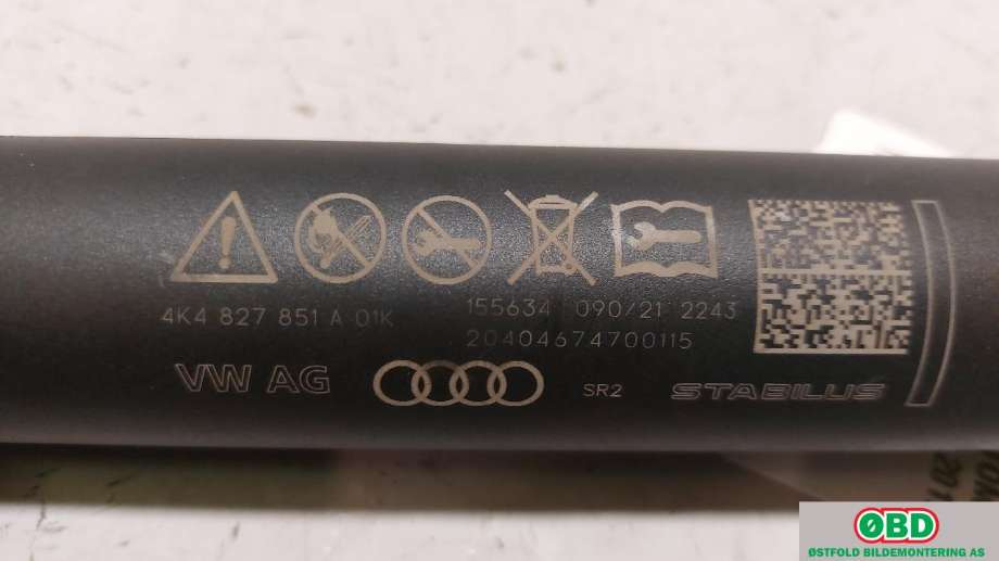 Baklukeåpner motor til Audi e-tron 2018-->> (AUDI|4K4 827 851 A|)