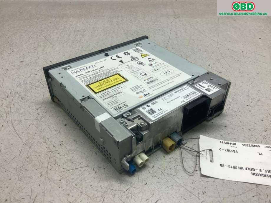 Bilstereo navigasjon til VW e-Golf 2014-2017 (Fase 1)  (VOLKSWAGEN|3G0 035 020 C|)