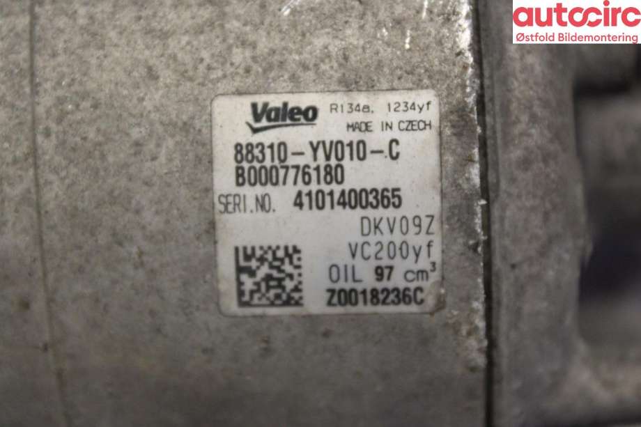Aircondition kompressor til Toyota Aygo 2005-2014 (Type I) (TOYOTA|88310YV010|)