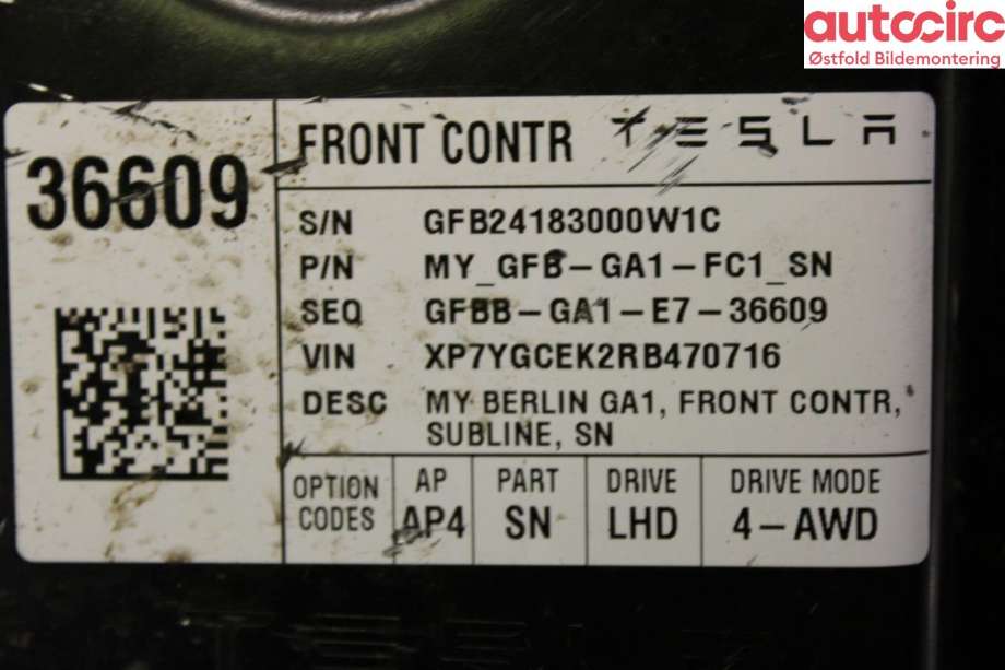 Styreenhet comfort (BCM) til Tesla Model Y 2021-2024 (Type I)  (TESLA|)