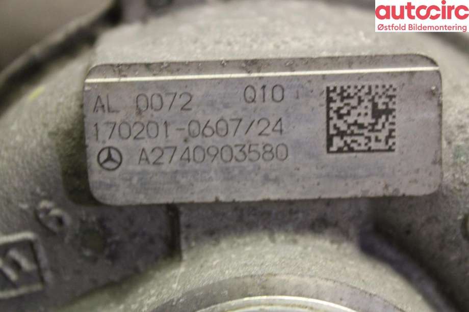 Turbo til Mercedes C-Klasse 2018-2021 (Fase 2) (W205) (W205) (MERCEDES|A 274 090 35 80|A 274 090 33 00|)
