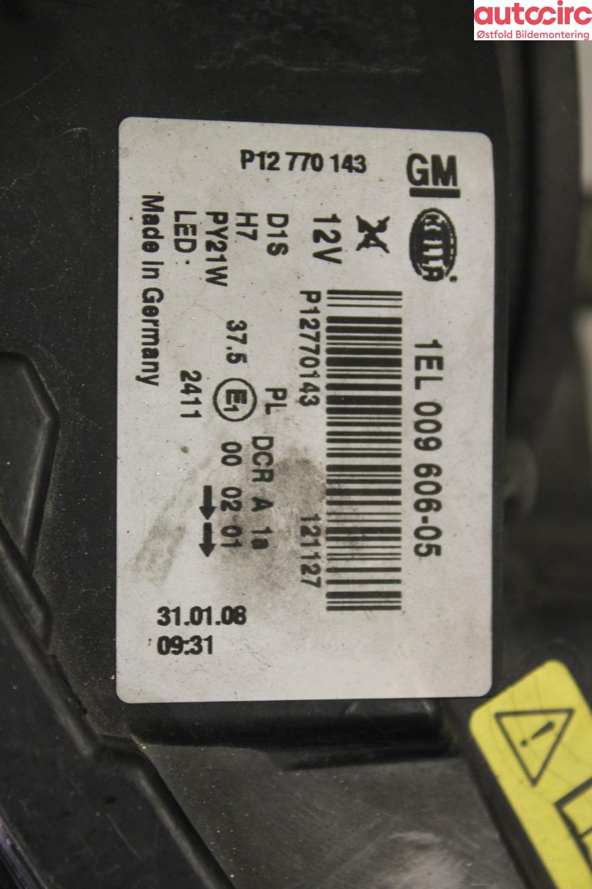 Frontlykt venstre halogen til Saab 9-3 2008-2011 (Type II, Fase 2)  (SAAB|)