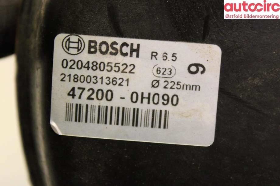 Bremsekraft-forsterker til Toyota Aygo 2005-2014 (Type I)  (TOYOTA|4461009B40|)