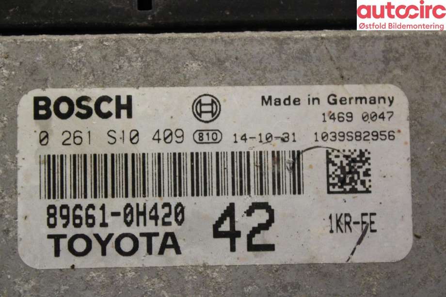 Styreenhet motor til Toyota Aygo 2005-2014 (Type I) (TOYOTA|896610H420|)