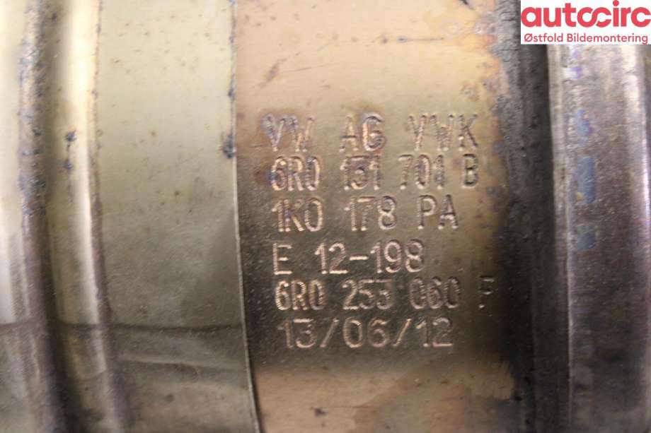 Katalysator til Audi A1 2010-2014 (Type I, Fase 1)  (AUDI|6R0 254 501 SX|)