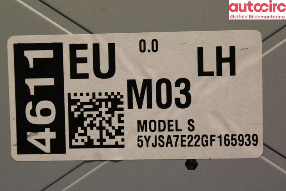Instrument kjørecomputer til Tesla Model S 2016-2021 (Fase 2) (TESLA|1084333-00-A|)