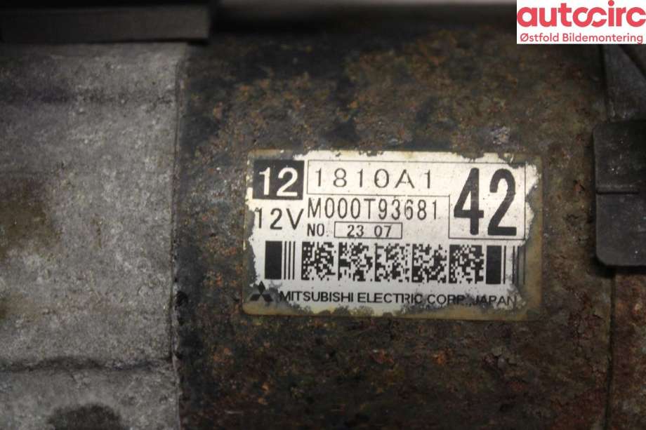 Starter til Mitsubishi Colt 2009-2013 (Type VII, Fase 2)  (MITSUBISHI|)