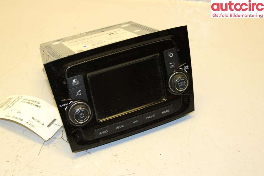 Bilstereo navigasjon til Fiat Doblo, 2010-->> (Type II)  (FIAT|)