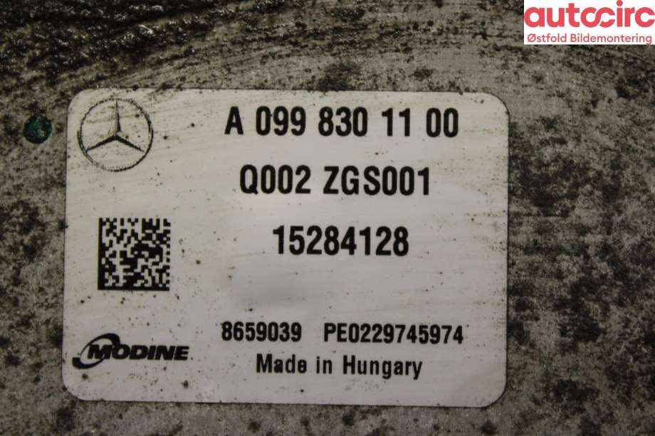 Varmeapparat diverse til Mercedes Vito 2014-->> (W447) (W447) (MERCEDES|A 099 830 11 00|)