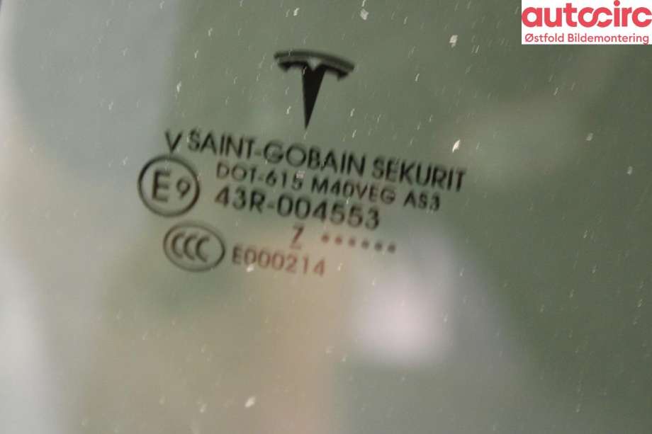 Siderute venstre bak til Tesla Model X 2016-->>  (Tesla Model X 75D|1052717-00-E|)