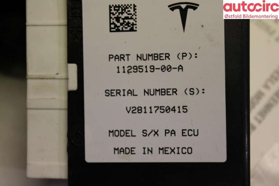 Styreenhet parkering til Tesla Model X 2016-->>  (Tesla Model X 75D|1129519-00-A|)