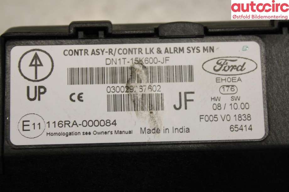 Styreenhet comfort (BCM) til Ford Ecosport 2016-->>  (FORD|2109391||DN1T-15K600-JF)