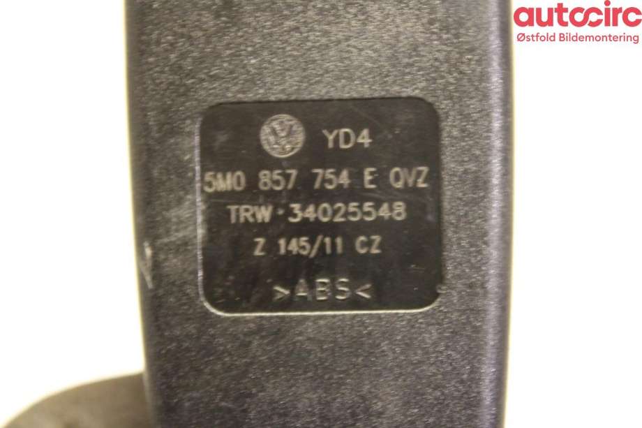 Sikkerhetsbeltelås baksete til VW Golf, Plus/Cross 2005-2009 (Fase 1)  (|5MO857753EQVZ)