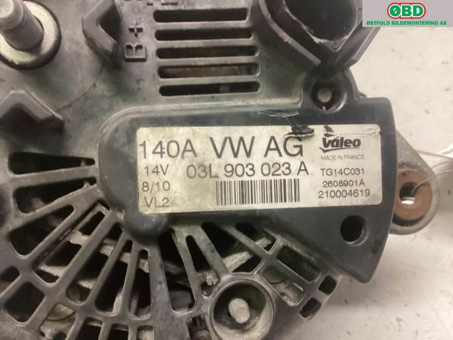 Dynamo til Audi A3 2009-2012 (Type II, Fase 2) (AUDI|03L 903 023 X|)