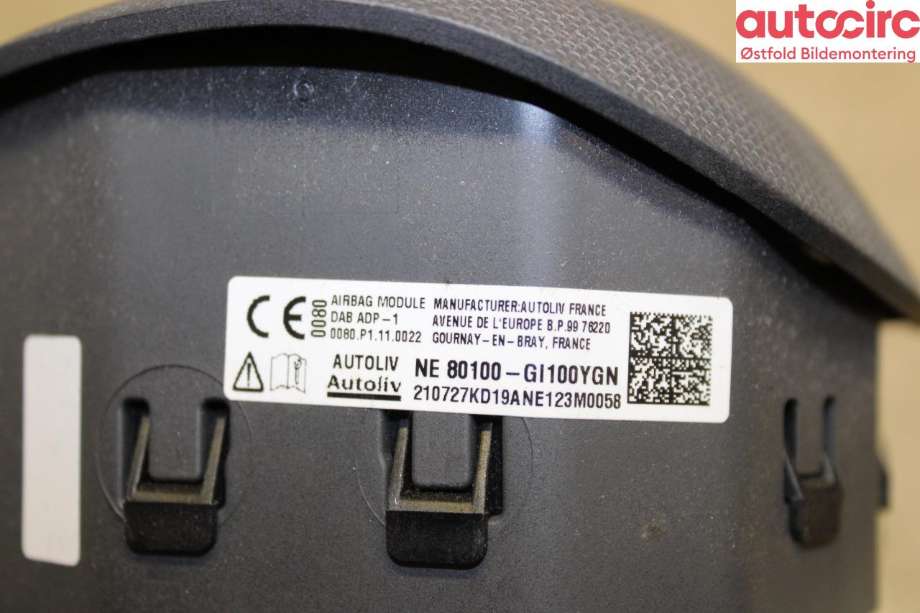 Airbag rattpute til Hyundai Ioniq 5 2021-->>  (HYUNDAI|80100GI100YGN|)