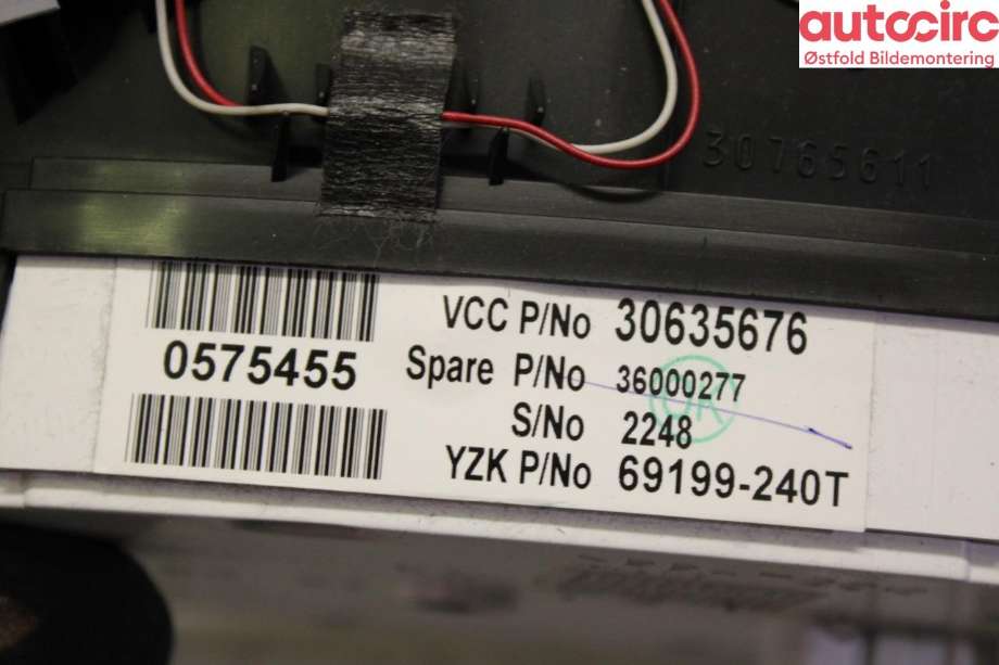 Instrumentpanel til Volvo XC90 2007-2014 (Type I, Fase 2) (VOLVO|)