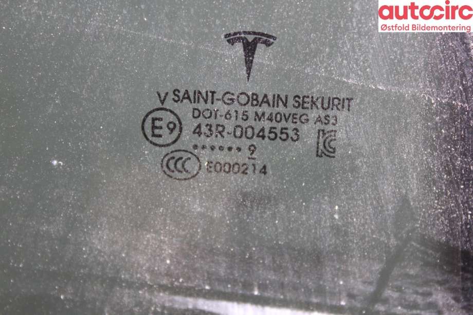Siderute høyre bak til Tesla Model X 2016-->> (TESLA|1052716-00-G|)