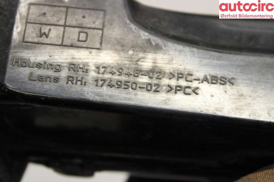 Tåkelykt høyre foran til Ford S-Max 2010-2015 (Type I, Fase 2)  (FORD|1800576|)