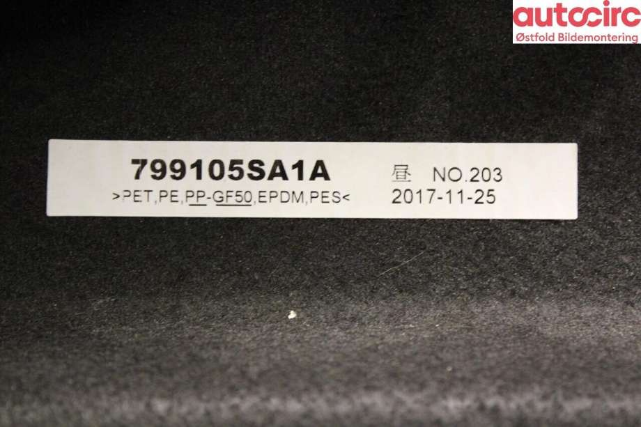 Hattehylle til Nissan Leaf 2018-->> (Type II)  (NISSAN|799105SA1A|)