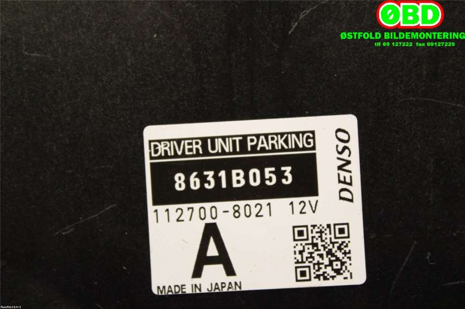 Styreenhet parkering til Mitsubishi Outlander 2015-->> (Type III, Fase 2)  (MITSUBISHI|8631B053|)