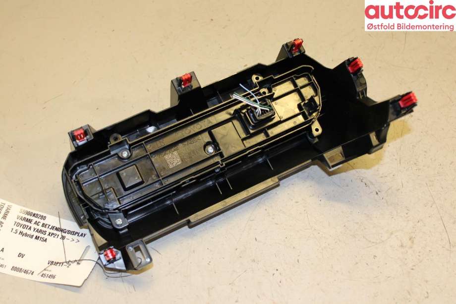 Varmeapparat betjening til Toyota Yaris 2020-->> (Type IV)  (TOYOTA|55900K0280|)