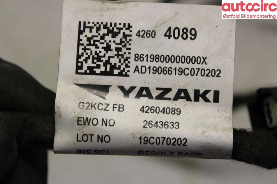 Ledningsnett til Opel Ampera-e 2017-->> (Type II)  (OPEL||42604089)