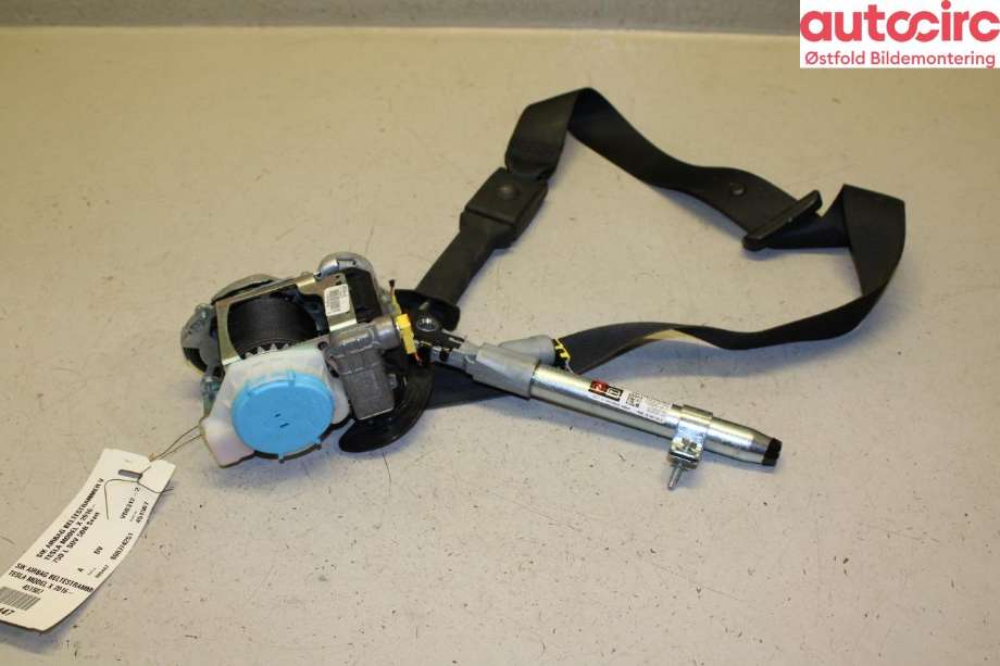 Airbag beltestrammer til Tesla Model X, 2016-->>  (TESLA|1136732-05-E)