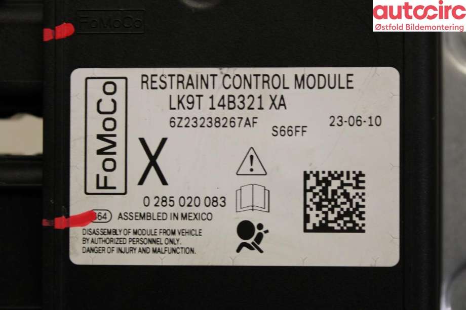 Airbag elektronikk til Ford Mustang Mach-e 2020-->> (FORD (US)|2516675|)
