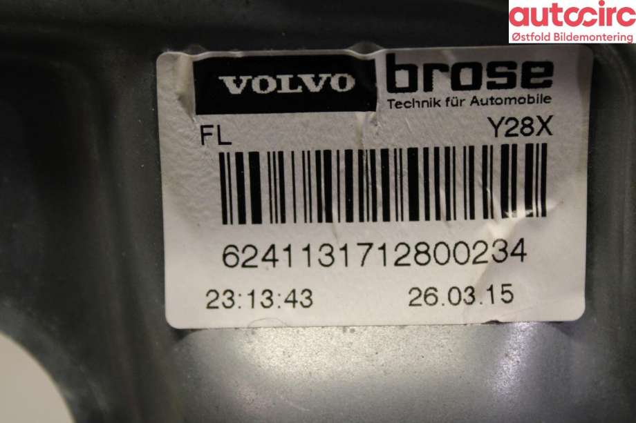 Ruteheis venstre foran til Volvo V70 2014-2016 (Type III, Fase 2)  (VOLVO|30784509|)