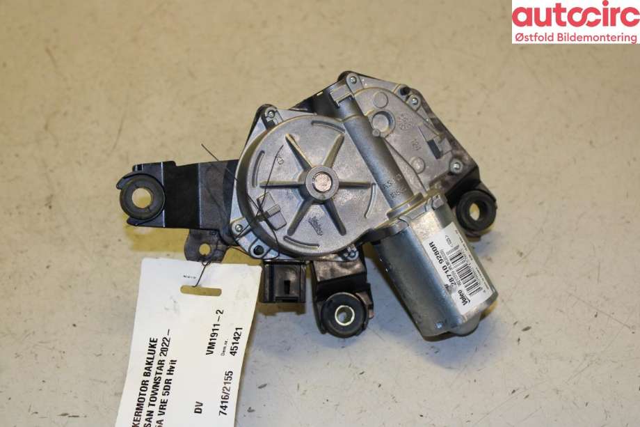 Viskermotor bakrute til Nissan Townstar 2022-->>  (NISSAN|2871000Q0G||287109280R)